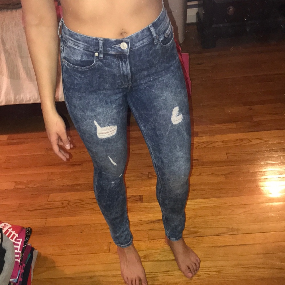 Express Legging Jeans High Rise Washed Design